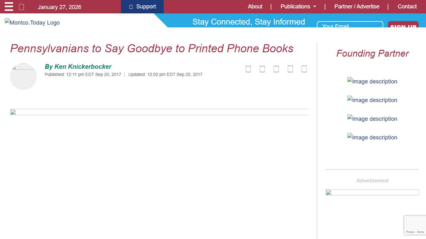 Pennsylvanians to Say Goodbye to Printed Phone Books